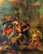 Eugene Delacroix The Abduction of Rebecca oil painting on canvas